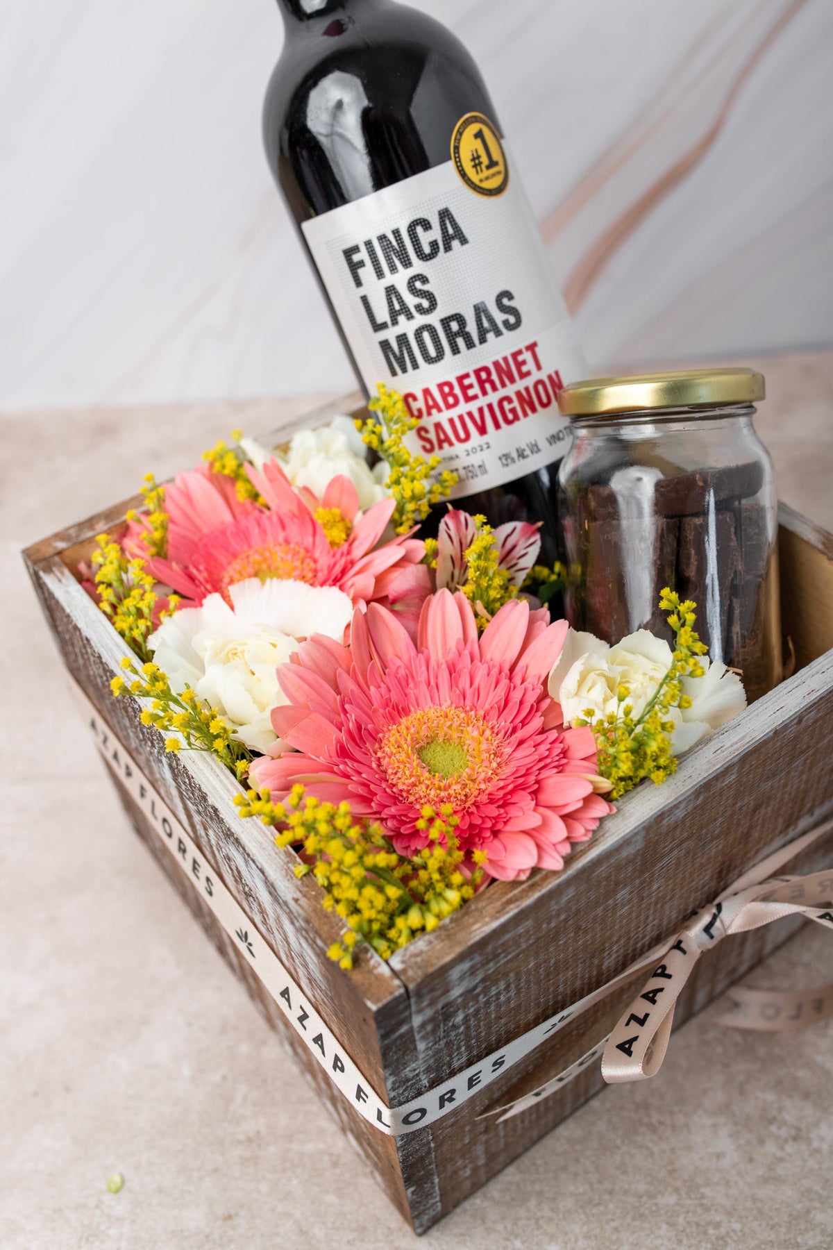 Flores con Chocolate y Vino - Cun
