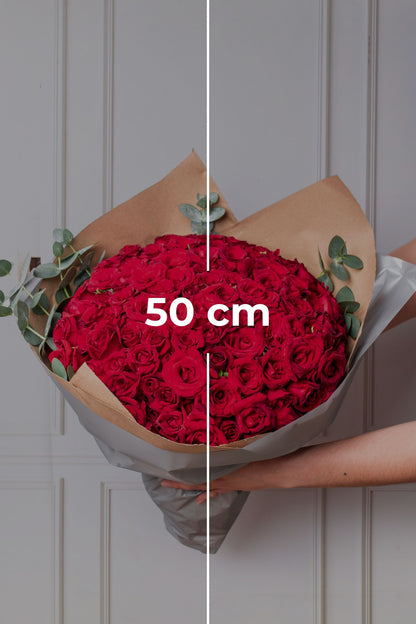 Ramo Buchón / 100 Rosas Rojas TORREÓN