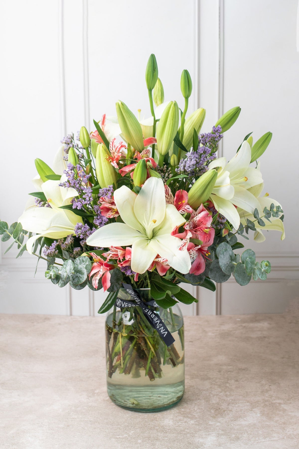 Algodón Flores - Lilium Blanca TGZ