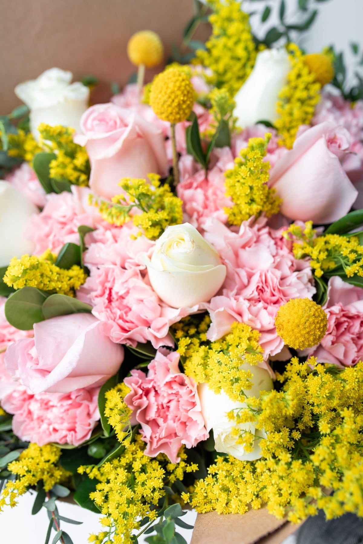Creativo - Clavel Rosa y Rosa Blanca VILLA