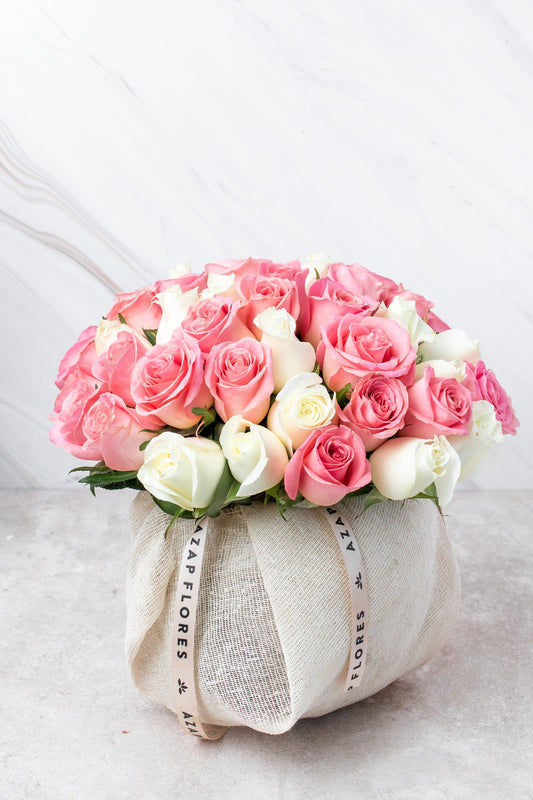 Burbuja de Rosas - Rosas Blancas y Claritas VILLA