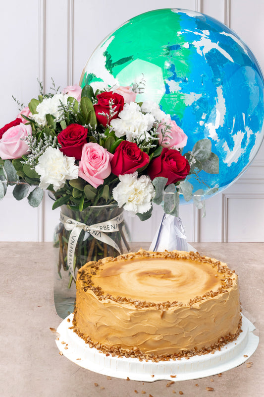 María Felix - with Large Dulce de Leche Cake and Balloon Explosion