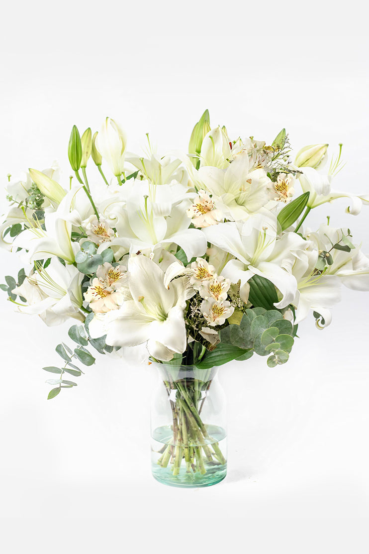 Cotton // White Lilium and White Alstroemeria PYC