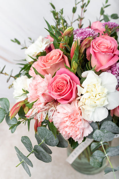 Fuego / Rosa Clarita, Clavel Rosa y Blanco TECÁMAC