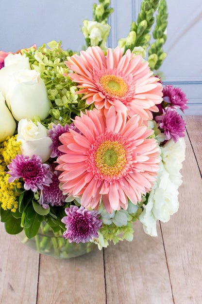 Querida - Gerbera Rosa, Morelianas y Hortensia DGO