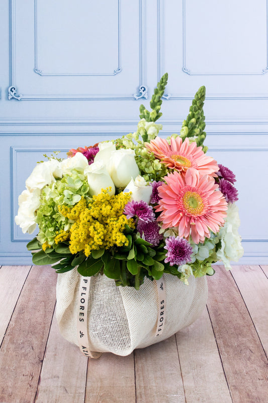 Querida - Gerbera Rosa, Morelianas y Hortensia CH/IXT